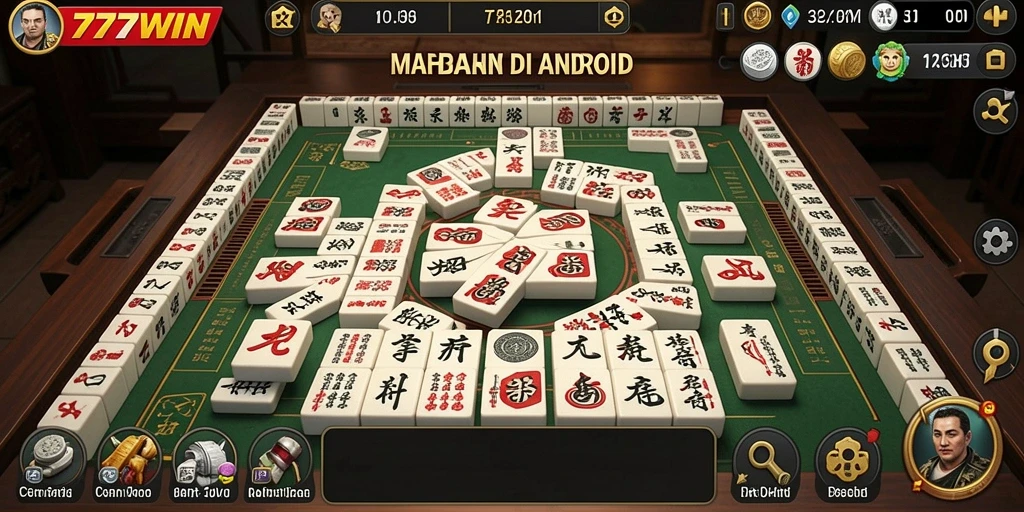 Tampilan gameplay Mahjong yang menawan di 777WIN.