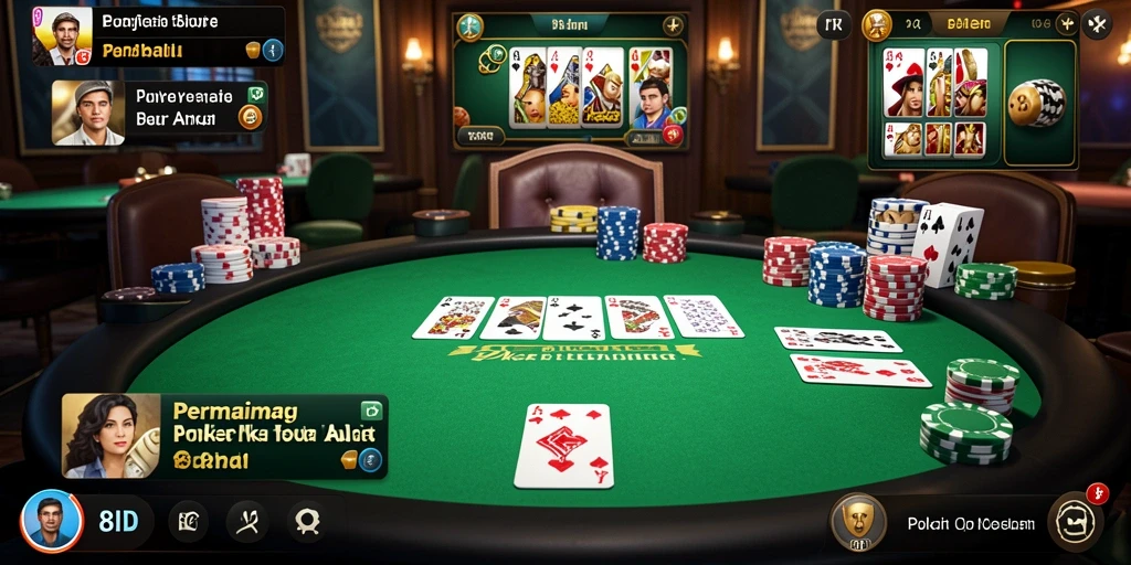 Gameplay Poker yang seru dan interaktif di 8ID.