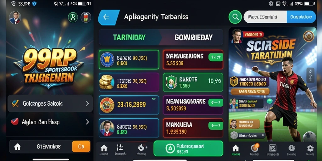 Tangkapan layar gameplay 99RP menampilkan fitur taruhan langsung yang menarik.