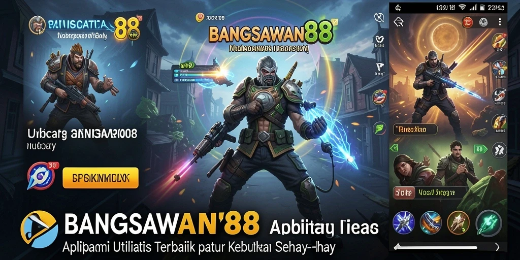 Screenshot utama BANGSAWAN88 dengan tampilan aplikasi utilitas.