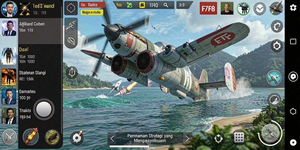Tampilan gameplay SLG dalam F7F7 yang seru dan menarik.