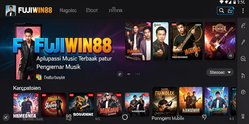 Tampilan gameplay seru FUJIWIN88 dengan lagu-lagu menarik.