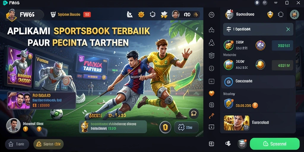 Tampilan gameplay FW66 dalam taruhan olahraga yang menegangkan.