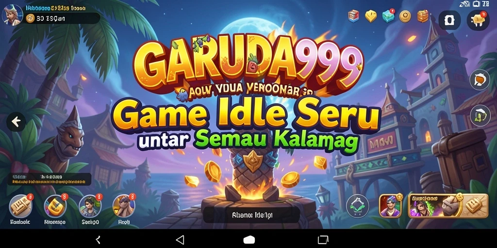 Tampilan gameplay yang menarik dari GARUDA999, penuh warna dan karakter unik.
