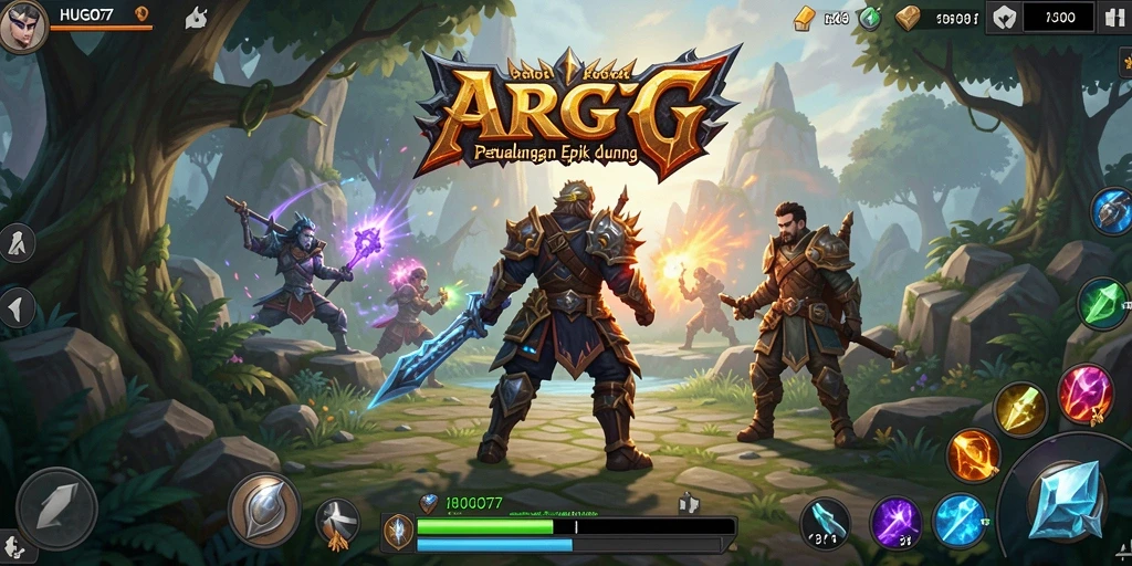 Screenshot HUGO77 menampilkan aksi pertempuran yang mendebarkan dalam ARPG.