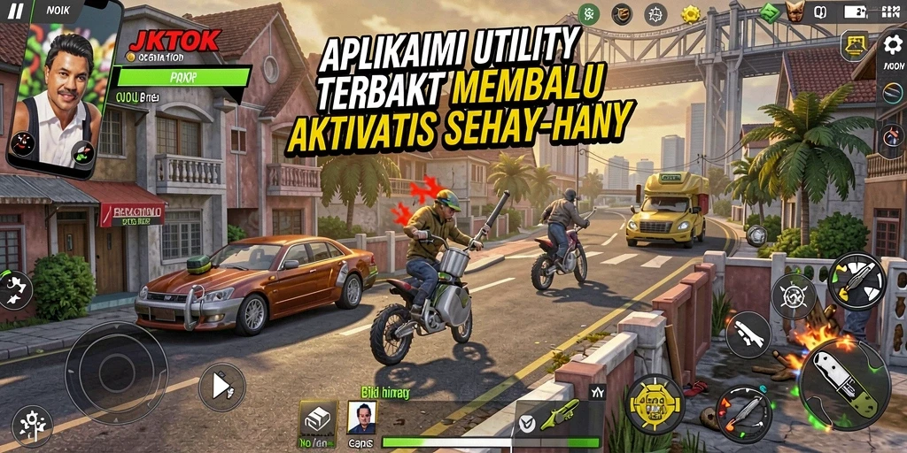 Tampilan utama aplikasi JKTOK yang intuitif dan mudah digunakan.
