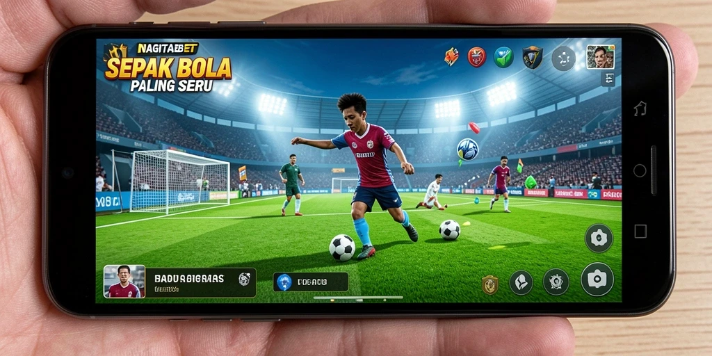 Screenshot gameplay NAGITABET menampilkan aksi seru di lapangan.