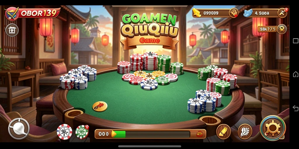 Screenshot OBOR138 menampilkan gameplay QiuQiu yang seru dan menantang.