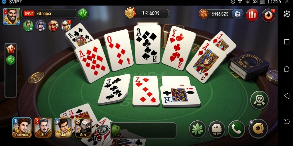 Tampilan menarik dari gameplay domino di SVIP7.
