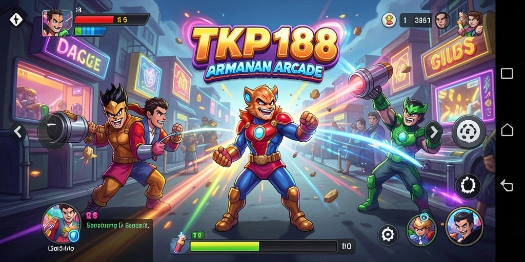 Screenshot gameplay TKP188 menampilkan aksi seru dalam permainan arcade.